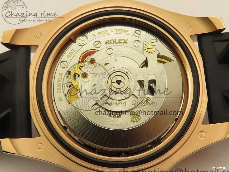 Black on 126655 Black 1:1 Bezel VS3235 Yacht-Master Edition Best Rubber Strap Ceramic RG 3EF 0415